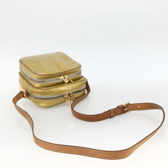 LOUIS VUITTON Monogram Vernis Wooster Umhängetasche Gris M91036 LV Auth 170095