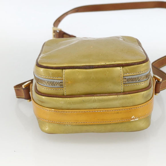 LOUIS VUITTON Monogram Vernis Wooster Umhängetasche Gris M91036 LV Auth 170095