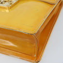 LOUIS VUITTON Monogram Vernis Spring Street Bag Lime Yellow M91068 Auth 170096-9