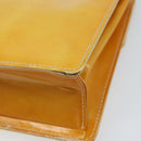 LOUIS VUITTON Monogram Vernis Spring Street Bag Lime Yellow M91068 Auth 170096-15