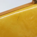 LOUIS VUITTON Monogram Vernis Spring Street Bag Lime Yellow M91068 Auth 170096-10
