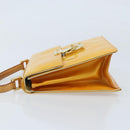 LOUIS VUITTON Monogram Vernis Spring Street Bag Lime Yellow M91068 Auth 170096-4