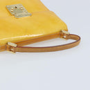 LOUIS VUITTON Monogram Vernis Spring Street Bag Lime Yellow M91068 Auth 170096-7
