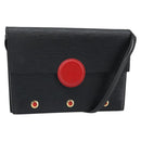 LOUIS VUITTON Epi Hublot Shoulder Bag Black Red M52557 LV Auth 170099-1