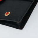 LOUIS VUITTON Epi Hublot Shoulder Bag Black Red M52557 LV Auth 170099-14