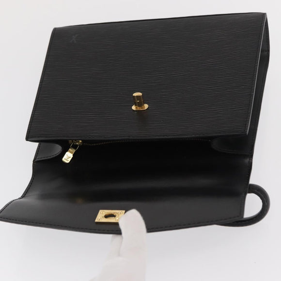 LOUIS VUITTON Epi Malesherbes Hand Bag Black M52372 LV Auth 170100