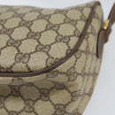 GUCCI GG Supreme Web Sherry Line Bag PVC Beige Gold 89 02 077 Auth 170107-15