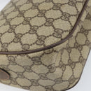 GUCCI GG Supreme Web Sherry Line Bag PVC Beige Gold 89 02 077 Auth 170107-16