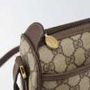 GUCCI GG Supreme Web Sherry Line Bag PVC Beige Gold 89 02 077 Auth 170107-10