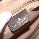 GUCCI GG Supreme Web Sherry Line Bag PVC Beige Gold 89 02 077 Auth 170107-18