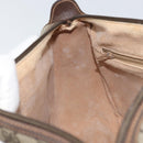 GUCCI GG Supreme Web Sherry Line Bag PVC Beige Gold 89 02 077 Auth 170107-20