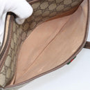 GUCCI GG Supreme Web Sherry Line Bag PVC Beige Gold 89 02 077 Auth 170107-23