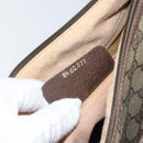 GUCCI GG Supreme Web Sherry Line Bag PVC Beige Gold 89 02 077 Auth 170107-12