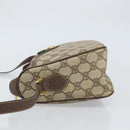 GUCCI GG Supreme Web Sherry Line Bag PVC Beige Gold 89 02 077 Auth 170107-4