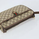 GUCCI GG Supreme Web Sherry Line Bag PVC Beige Gold 89 02 077 Auth 170107-6