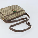 GUCCI GG Supreme Web Sherry Line Bag PVC Beige Gold 89 02 077 Auth 170107-7