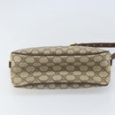 GUCCI GG Supreme Web Sherry Line Bag PVC Beige Gold 89 02 077 Auth 170107-5