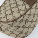 GUCCI GG Supreme Web Sherry Line Bag PVC Beige Gold 89 02 032 Auth 170109-15