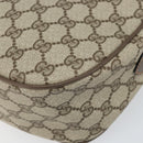 GUCCI GG Supreme Web Sherry Line Bag PVC Beige Gold 89 02 032 Auth 170109-16