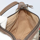 GUCCI GG Supreme Web Sherry Line Bag PVC Beige Gold 89 02 032 Auth 170109-20