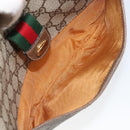GUCCI GG Supreme Web Sherry Line Bag PVC Beige Gold 89 02 032 Auth 170109-11