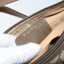 GUCCI GG Supreme Web Sherry Line Bag PVC Beige Gold 89 02 032 Auth 170109-12