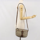 GUCCI GG Supreme Web Sherry Line Bag PVC Beige Gold 89 02 032 Auth 170109-24