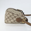 GUCCI GG Supreme Web Sherry Line Bag PVC Beige Gold 89 02 032 Auth 170109-3