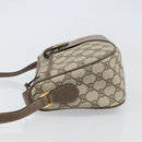GUCCI GG Supreme Web Sherry Line Bag PVC Beige Gold 89 02 032 Auth 170109-4