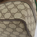 GUCCI GG Supreme Web Sherry Line Hand Bag PVC Beige Gold 39 02 006 Auth 170110-16