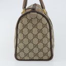 GUCCI GG Supreme Web Sherry Line Hand Bag PVC Beige Gold 39 02 006 Auth 170110-3