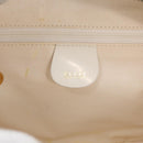 GUCCI Bamboo Vanity Hand Bag Patent 2way White Gold 000 270 0323 Auth 170112-21