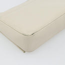 GUCCI Shoulder Bag Leather White Silver Auth 170113-13