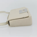 GUCCI Shoulder Bag Leather White Silver Auth 170113-4