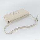 GUCCI Shoulder Bag Leather White Silver Auth 170113-7