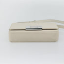 GUCCI Shoulder Bag Leather White Silver Auth 170113-9