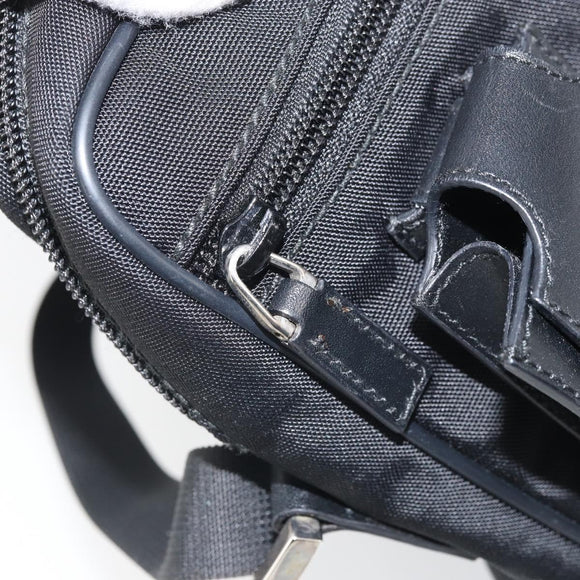 GUCCI Shoulder Bag Nylon Black Silver 018 1619 Auth 170116
