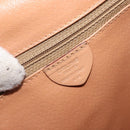CELINE Macadam Canvas Shoulder Bag PVC Leather Brown Gold Auth 170119-12