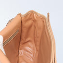 CELINE Macadam Canvas Shoulder Bag PVC Leather Brown Gold Auth 170119-19
