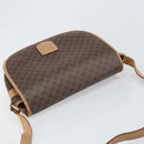 CELINE Macadam Canvas Shoulder Bag PVC Leather Brown Gold Auth 170119-6