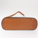 CELINE Macadam Canvas Hand Bag PVC Leather 2way Brown Gold Auth 170120-5