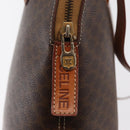 CELINE Macadam Canvas Hand Bag PVC Leather 2way Brown Gold Auth 170120-19