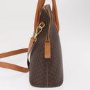 CELINE Macadam Canvas Hand Bag PVC Leather 2way Brown Gold Auth 170120-3