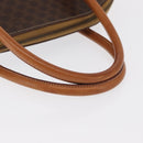 CELINE Macadam Canvas Hand Bag PVC Leather 2way Brown Gold Auth 170120-7