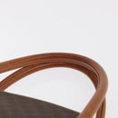 CELINE Macadam Canvas Hand Bag PVC Leather 2way Brown Gold Auth 170120-14