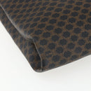 CELINE Macadam Canvas Hand Bag PVC Leather Black Gold Auth 170122-14