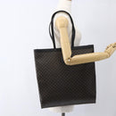 CELINE Macadam Canvas Hand Bag PVC Leather Black Gold Auth 170122-19