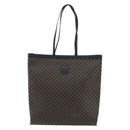CELINE Macadam Canvas Hand Bag PVC Leather Black Gold Auth 170122-13
