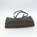 CELINE Macadam Canvas Hand Bag PVC Leather Black Gold Auth 170122-5
