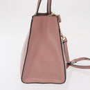 Salvatore Ferragamo Vala Hand Bag Leather 2way Pink Gold Auth 170124-5